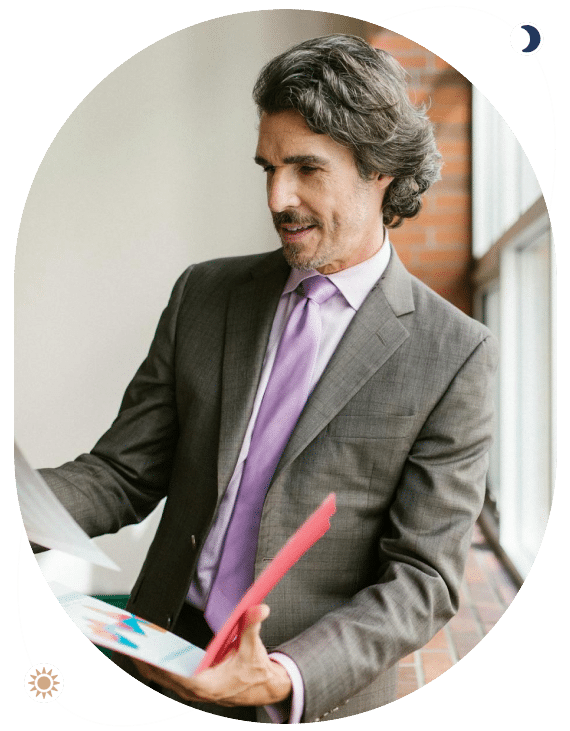 Professional man finding clarity and confidence with an EMDR Therapist in Ogden, UT.