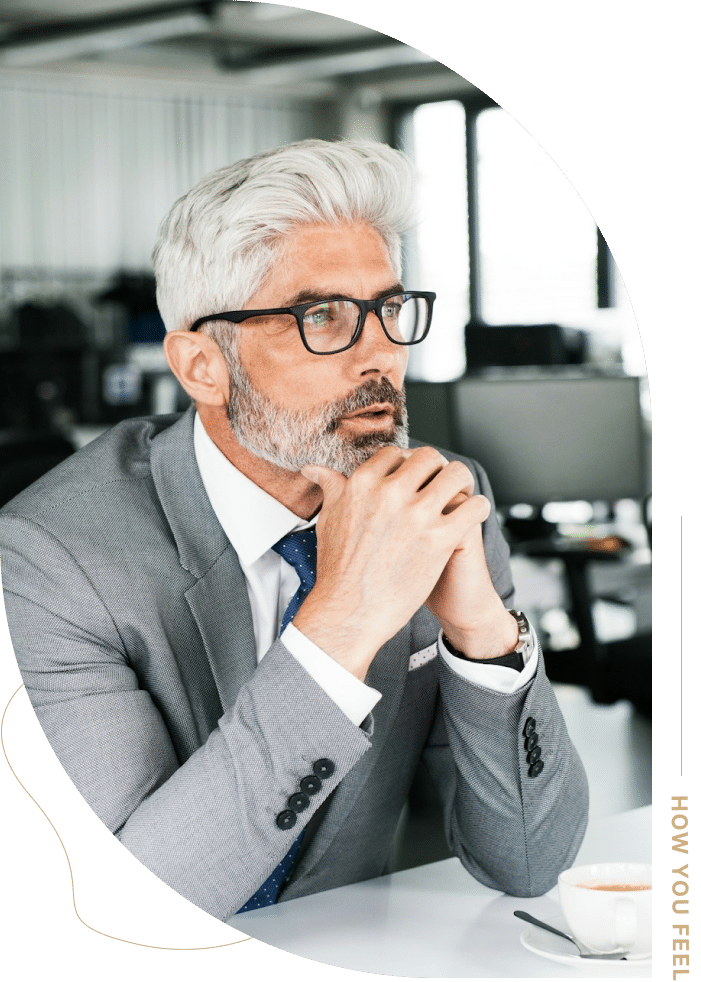 Focused professional finding clarity and relief with brainspotting therapy near Ogden.