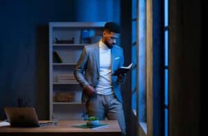 High achiever businessman